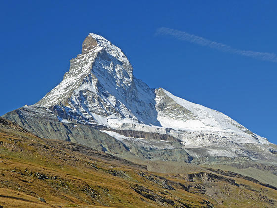 The north face of the Matterhorn and the Matterhorn Glacier 