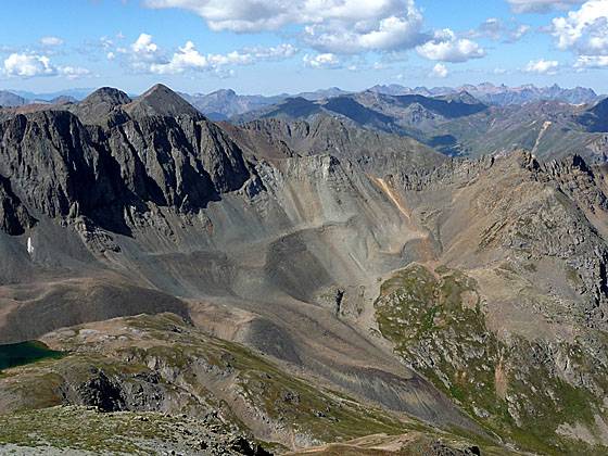 Looking Southwest from Handies Peak 