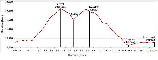 Lizard Head Elevation Profile