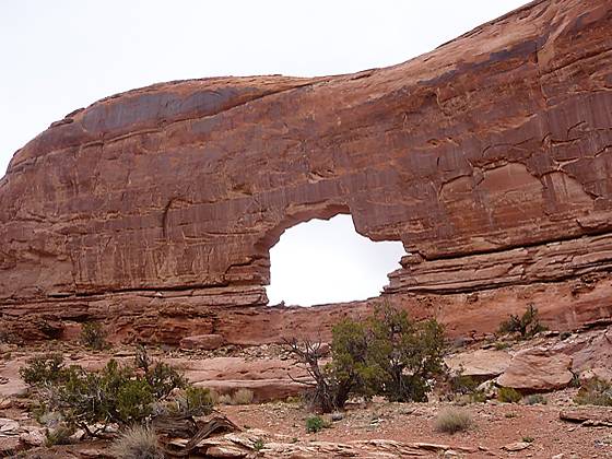 Near the base of Jeep Arch