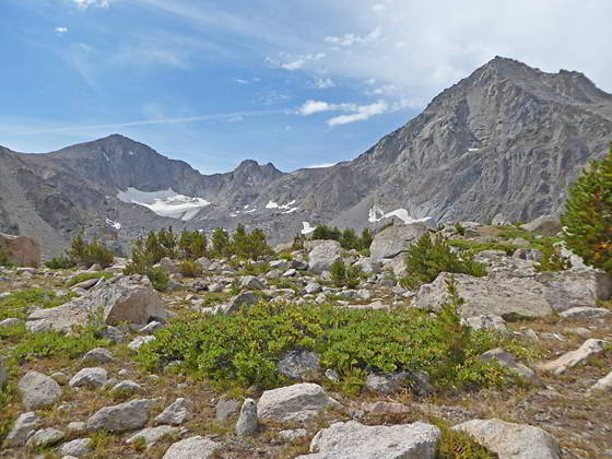 Big Chief Mountain, Washakie Glacier and Washakie Peak